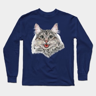 The Cat Smile Long Sleeve T-Shirt